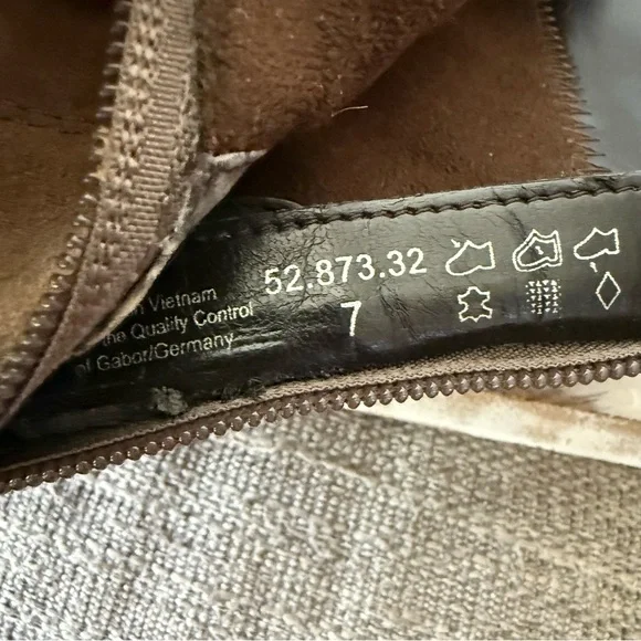 Gabor Suede Leather Fringe Heels Boots Women’s US 9.5 - Picture 6 of 11